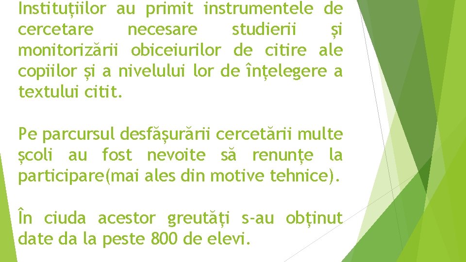 Instituțiilor au primit instrumentele de cercetare necesare studierii și monitorizării obiceiurilor de citire ale