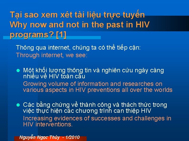 Tại sao xem xét tài liệu trực tuyến Why now and not in the