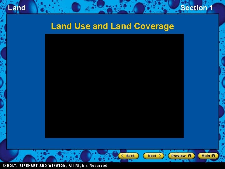 Land Section 1 Land Use and Land Coverage 
