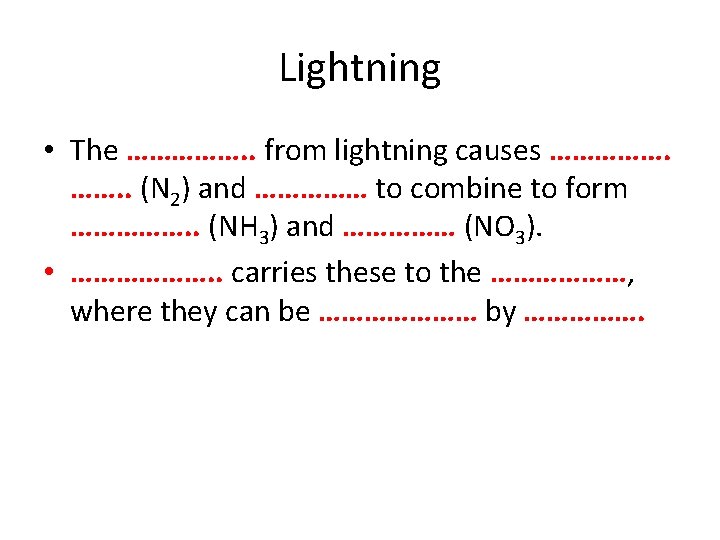 Plants and nitrogen Plants need nitrogen to grow