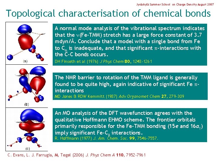 Jyväskylä Summer School on Charge Density August 2007 Topological characterisation of chemical bonds A