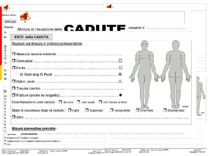 Rilevazione delle cadute 18 