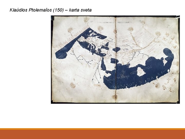 Klaúdios Ptolemaîos (150) – karta sveta 