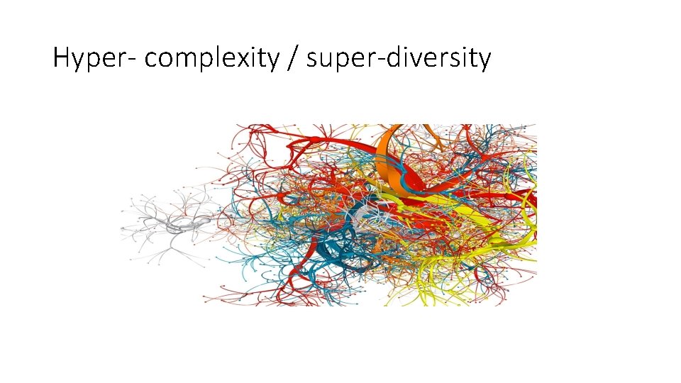 Hyper- complexity / super-diversity 