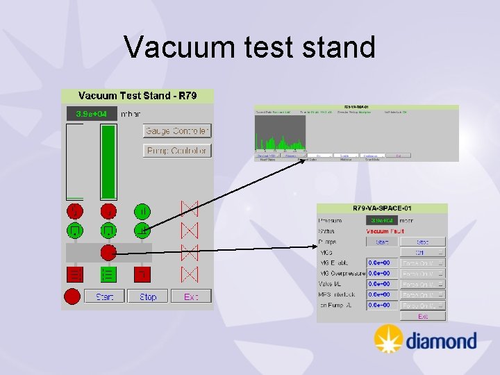 Vacuum test stand 