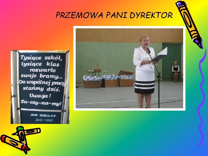 PRZEMOWA PANI DYREKTOR 