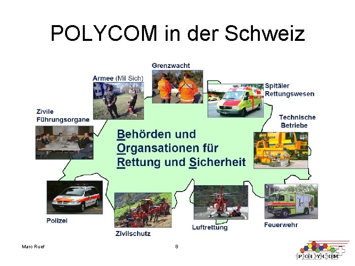 POLYCOM in der Schweiz Marc Ruef 8 
