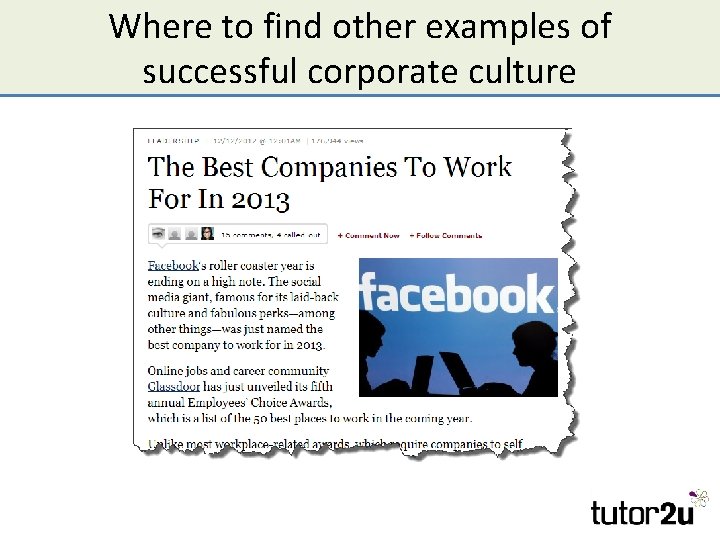 Where to find other examples of successful corporate culture 