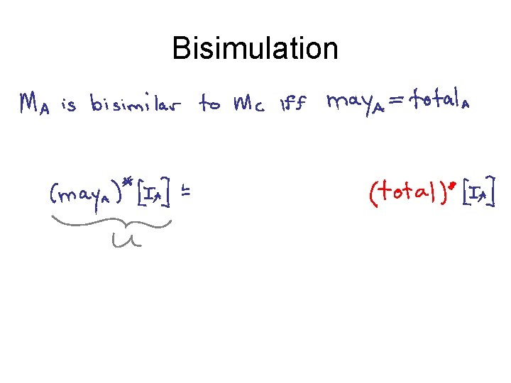 Bisimulation 