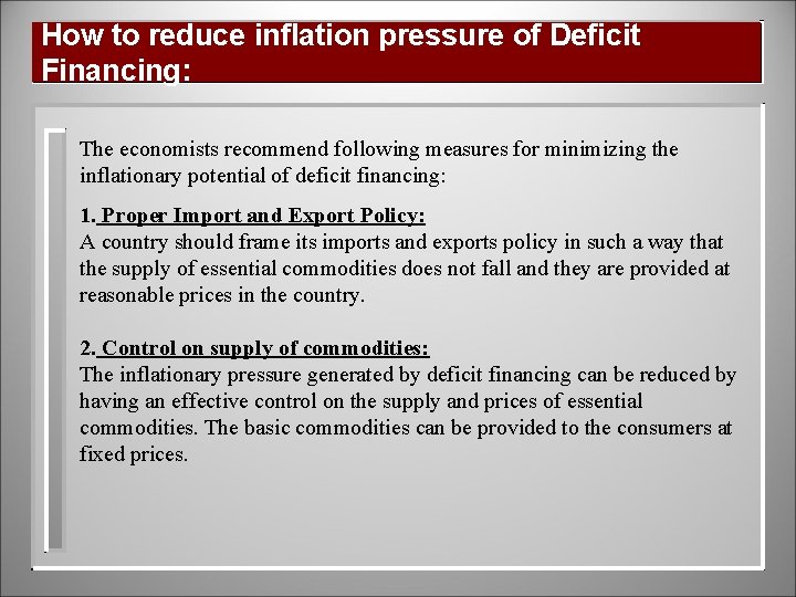 How to reduce inflation pressure of Deficit Financing: The economists recommend following measures for