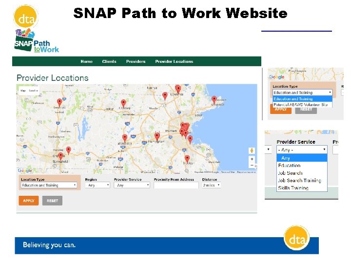SNAP Path to Work Website 