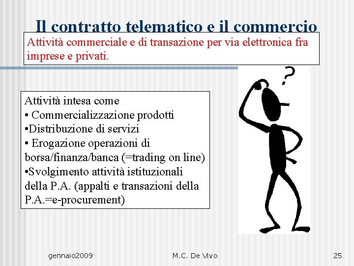 Il contratto telematico e il commercio Attività commerciale e di transazione per via elettronica