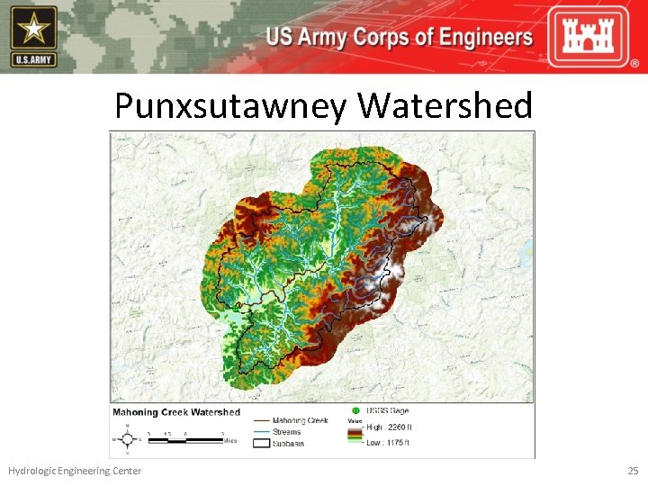 Punxsutawney Watershed Hydrologic Engineering Center 25 