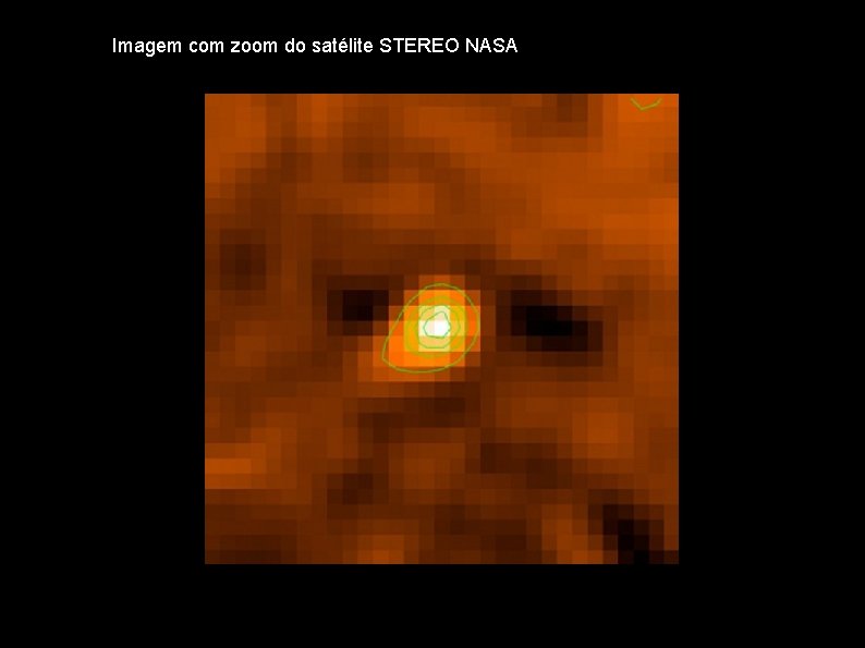 Imagem com zoom do satélite STEREO NASA 