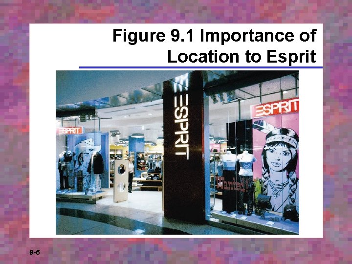 Figure 9. 1 Importance of Location to Esprit 9 -5 