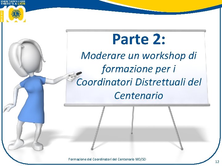 Parte 2: Moderare un workshop di formazione per i Coordinatori Distrettuali del Centenario Formazione