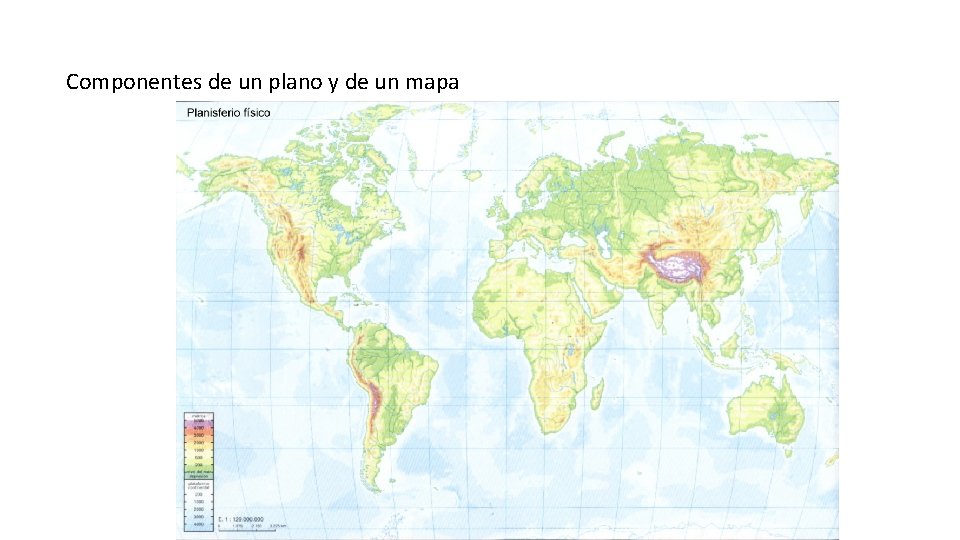 Componentes de un plano y de un mapa 