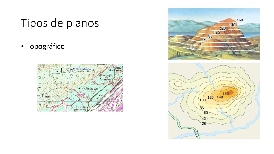 Tipos de planos • Topográfico 