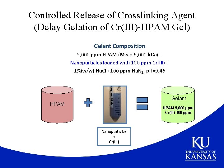 Controlled Release of Crosslinking Agent (Delay Gelation of Cr(III)-HPAM Gel) Gelant Composition 5, 000