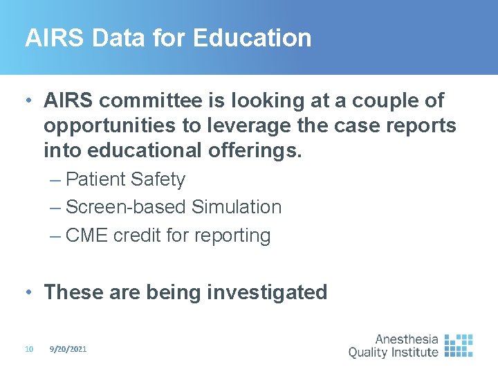 AIRS Data for Education • AIRS committee is looking at a couple of opportunities