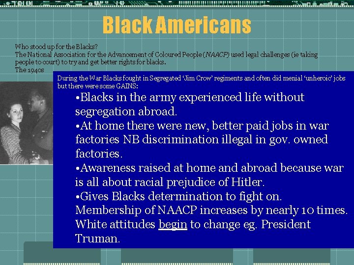 Black Americans Who stood up for the Blacks? The National Association for the Advancement