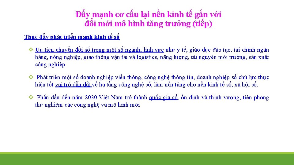 Đẩy mạnh cơ cấu lại nền kinh tế gắn với đổi mới mô hình