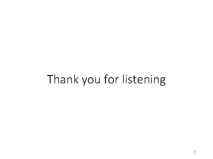 Thank you for listening 35 