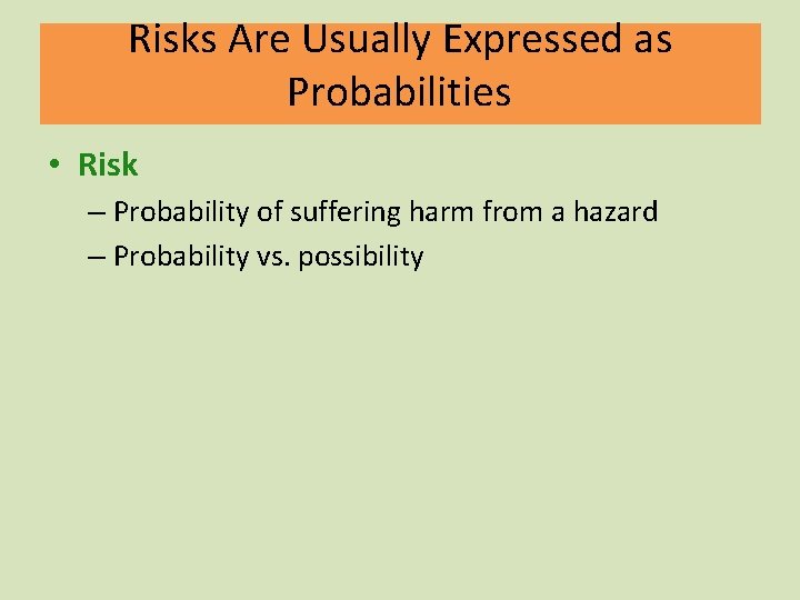 Chapter 17 Environmental Hazards and Human Health Risks