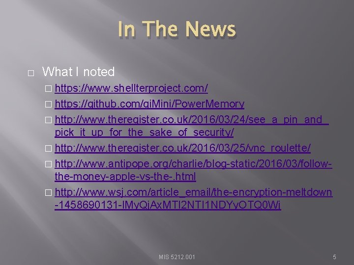 In The News � What I noted � https: //www. shellterproject. com/ � https: