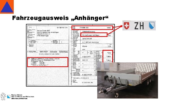 Fahrzeugausweis „Anhänger“ 