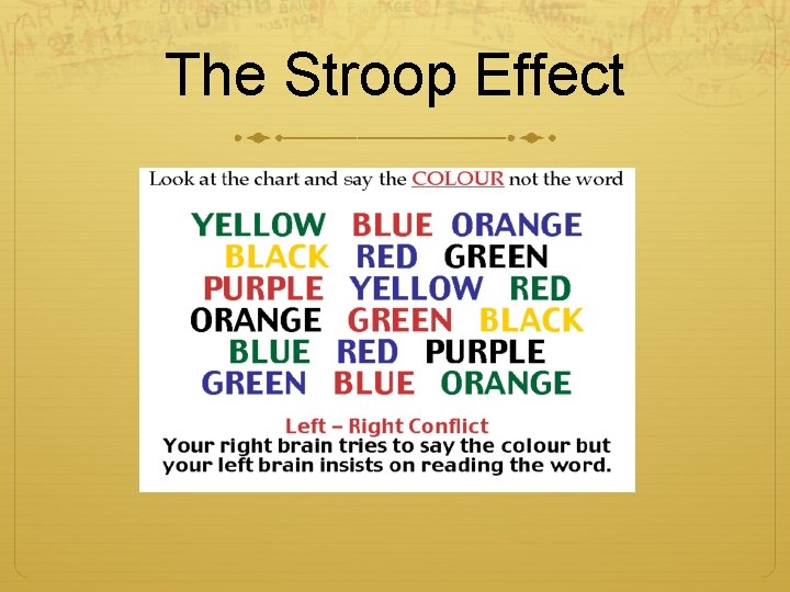 The Stroop Effect 
