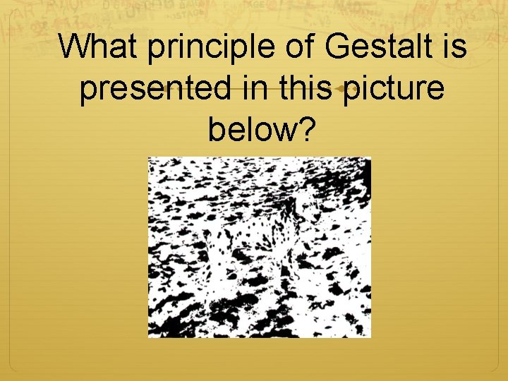 What principle of Gestalt is presented in this picture below? 
