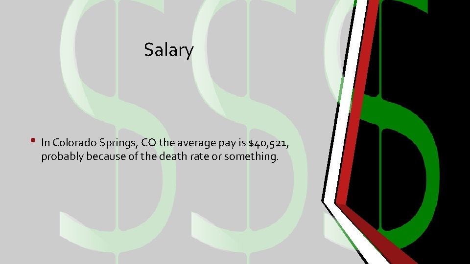 Salary • In Colorado Springs, CO the average pay is $40, 521, probably because