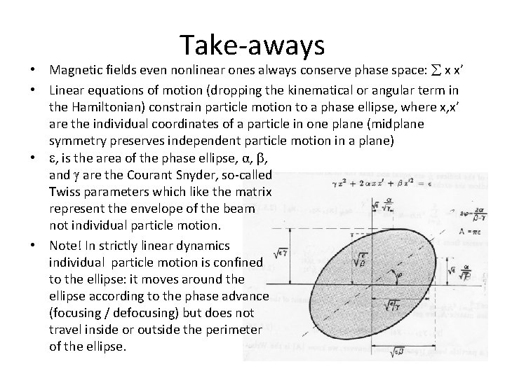 Take-aways • Magnetic fields even nonlinear ones always conserve phase space: x x’ •
