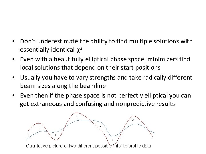  • Don’t underestimate the ability to find multiple solutions with essentially identical 2