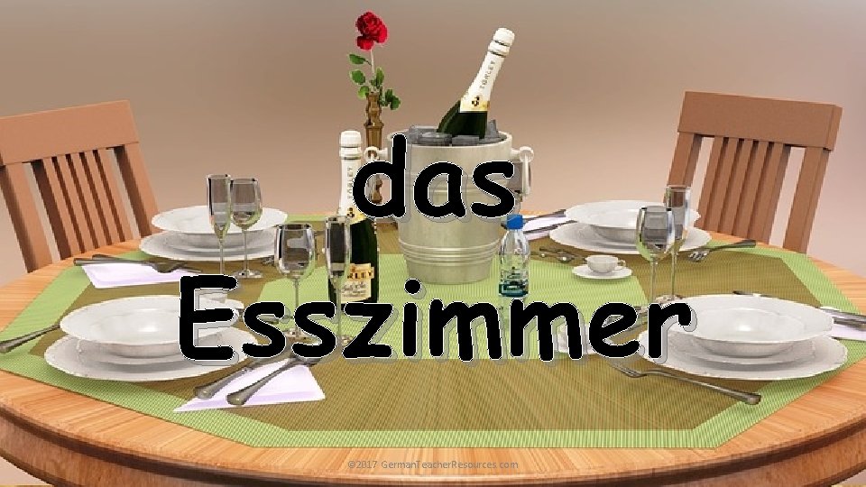das Esszimmer © 2017 German. Teacher. Resources. com 