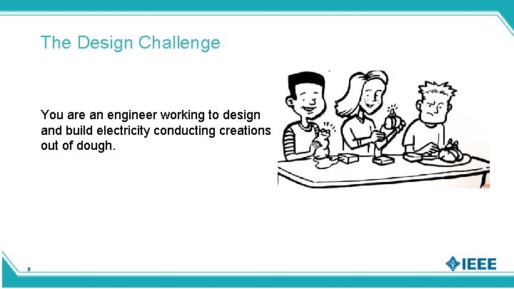 The Design Challenge You are an engineer working to design and build electricity conducting