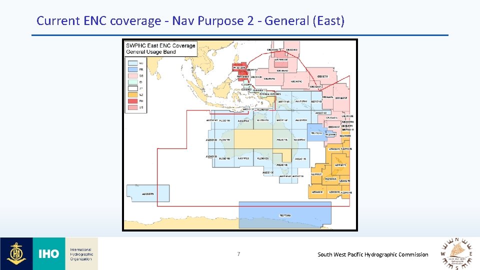 Current ENC coverage - Nav Purpose 2 - General (East) 7 South West Pacific