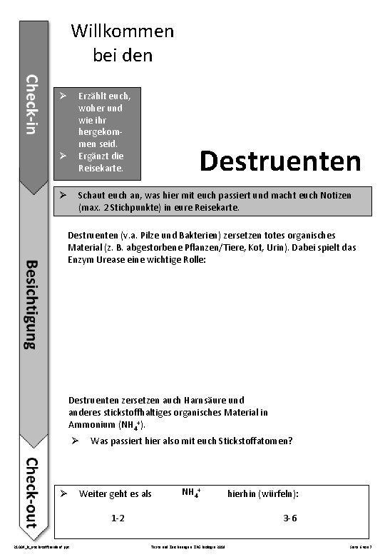 Willkommen bei den Erzählt euch, woher und wie ihr hergekommen seid. Ergänzt die Reisekarte.