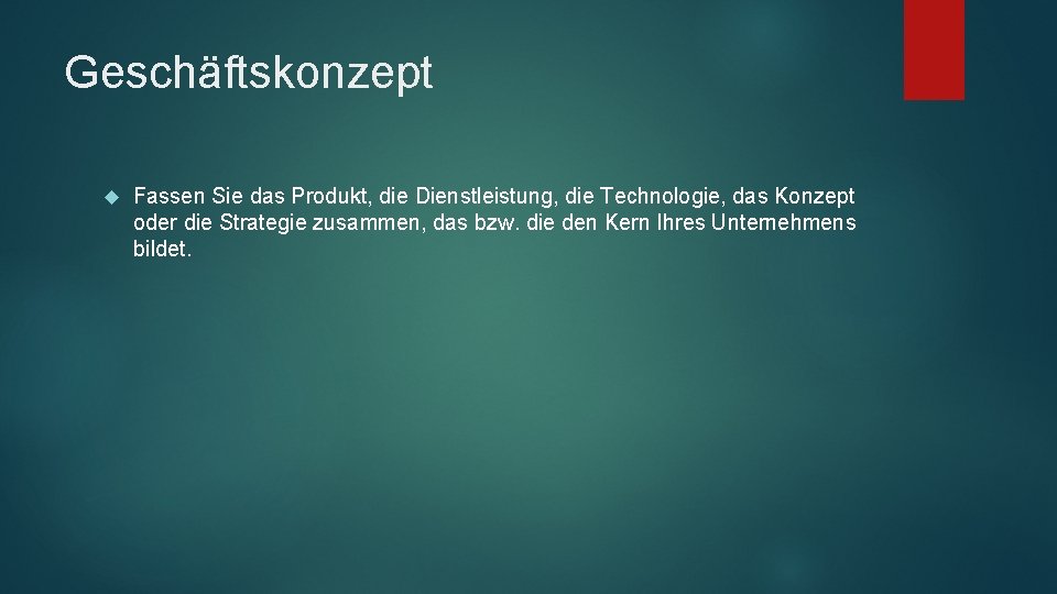 Geschäftskonzept Fassen Sie das Produkt, die Dienstleistung, die Technologie, das Konzept oder die Strategie