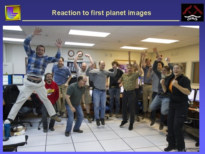 Reaction to first planet images 