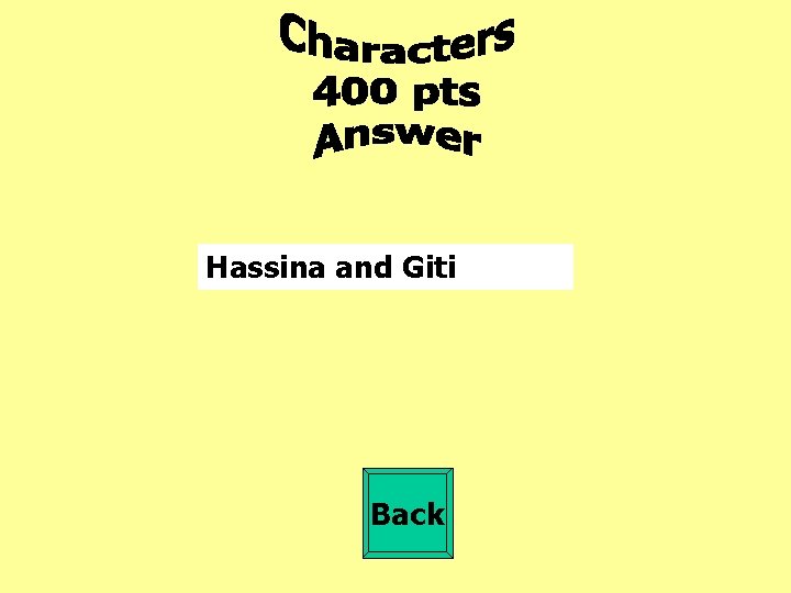 Hassina and Giti Back 