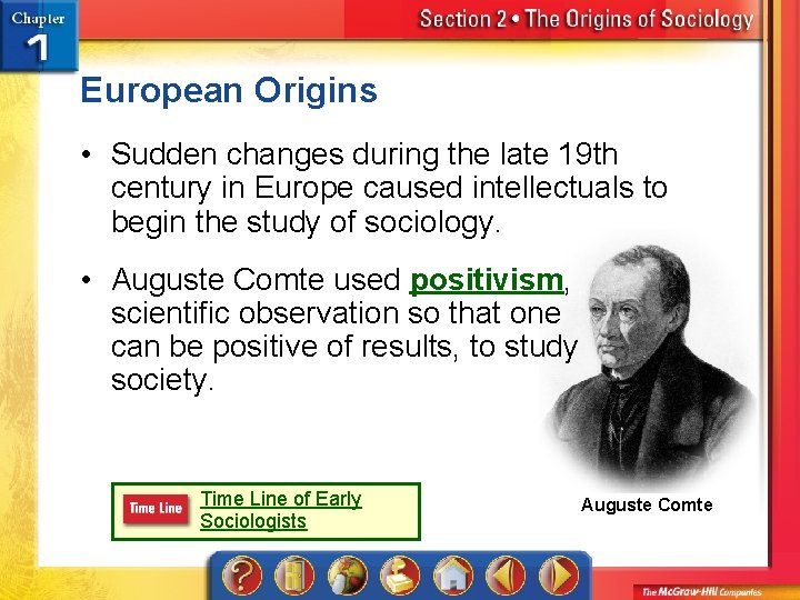 European Origins • Sudden changes during the late 19 th century in Europe caused