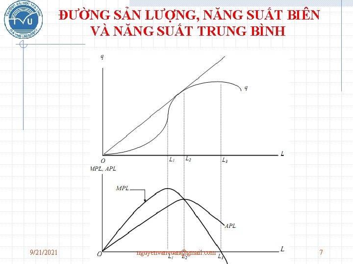 ĐƯỜNG SẢN LƯỢNG, NĂNG SUẤT BIÊN VÀ NĂNG SUẤT TRUNG BÌNH 9/21/2021 nguyenvanvuan@gmail. com