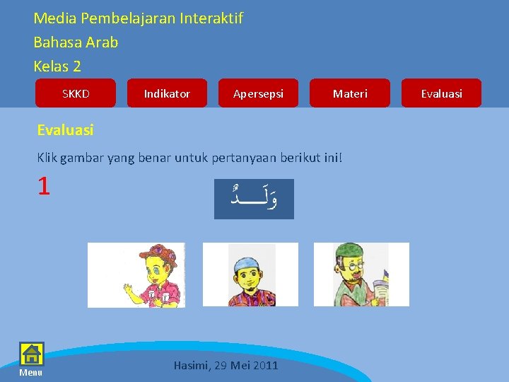 Media Pembelajaran Interaktif Bahasa Arab Kelas 2 SKKD