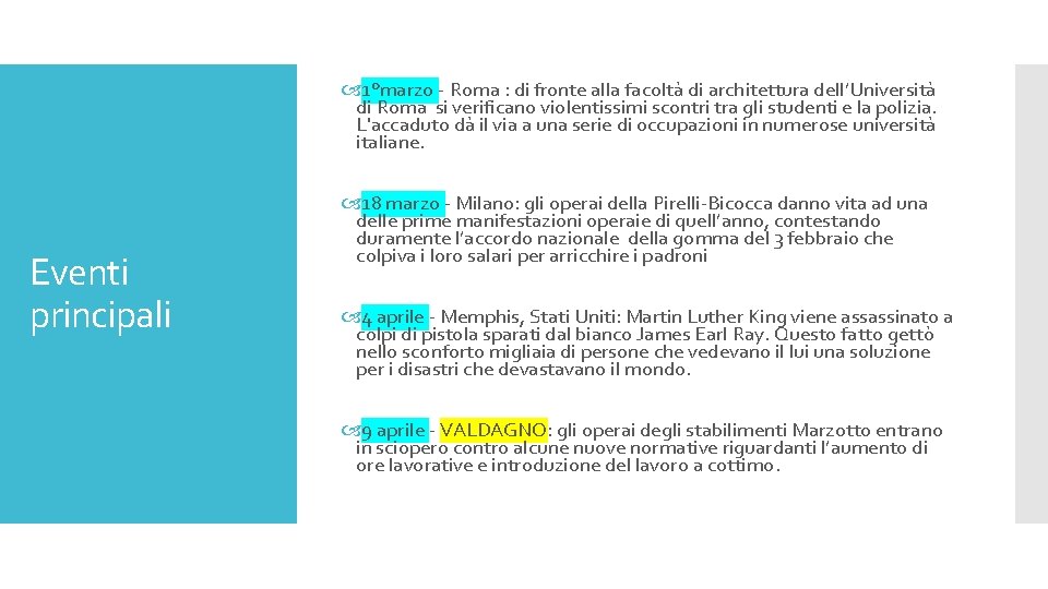  1°marzo - Roma : di fronte alla facoltà di architettura dell’Università di Roma