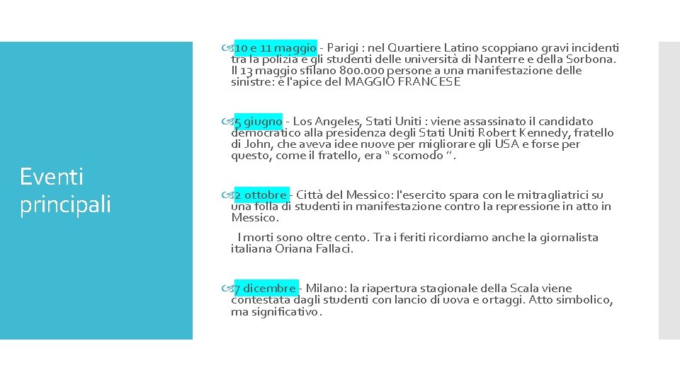  10 e 11 maggio - Parigi : nel Quartiere Latino scoppiano gravi incidenti