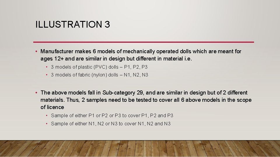 ILLUSTRATION 3 • Manufacturer makes 6 models of mechanically operated dolls which are meant