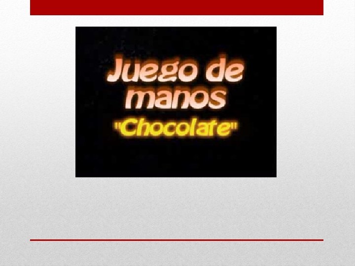 Juego de Manos Chocolate Choco choco la Choco
