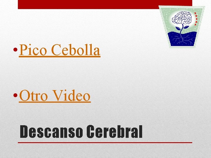  • Pico Cebolla • Otro Video Descanso Cerebral 